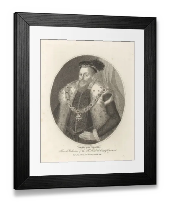 Framed Print : Sir Henry Sidney, Lord Deputy of Ireland, 1529-1586 Framed Print : Sir Henry Sidney, Lord Deputy of Ireland, 1529-1586