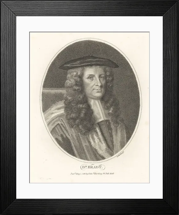 Framed Print : Dr. Robert Brady, English physician and historian Framed Print : Dr. Robert Brady, English physician and historian