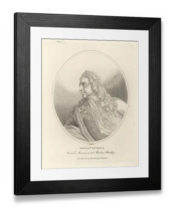 Framed Print : Sir Edward Seymour, English politician, 1633-1708 Framed Print : Sir Edward Seymour, English politician, 1633-1708