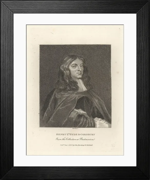 Framed Print : Henry Hyde, 2nd Earl of Clarendon, died 1709 Framed Print : Henry Hyde, 2nd Earl of Clarendon, died 1709