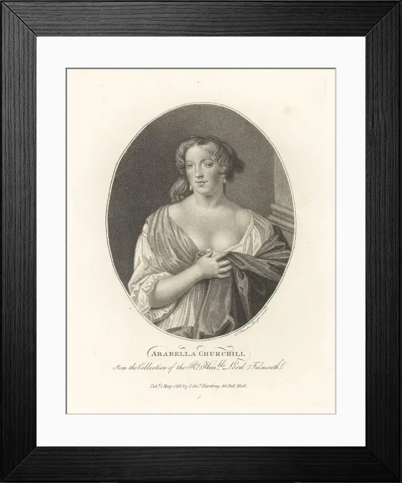 Framed Print : Arabella Churchill, mistress of King James II Framed Print : Arabella Churchill, mistress of King James II