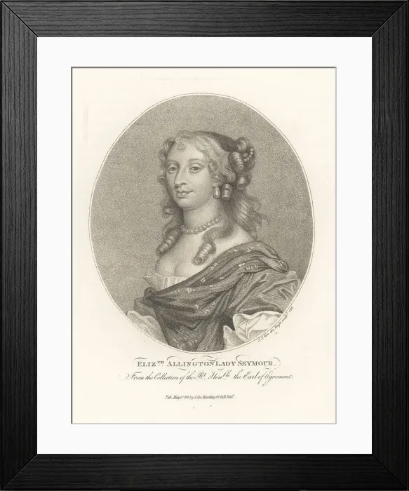 Framed Print : Elizabeth Allington, Lady Seymour, c.1632-1691 Framed Print : Elizabeth Allington, Lady Seymour, c.1632-1691