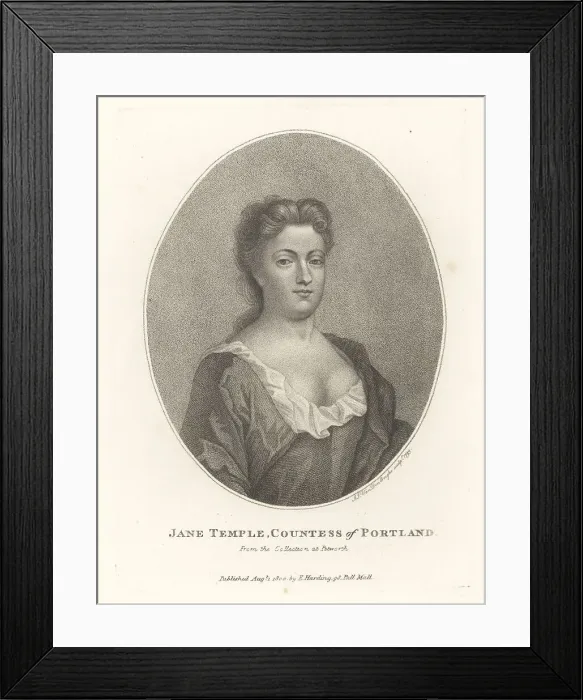 Framed Print : Jane Temple, Countess Portland, governess to the princesses Framed Print : Jane Temple, Countess Portland, governess to the princesses