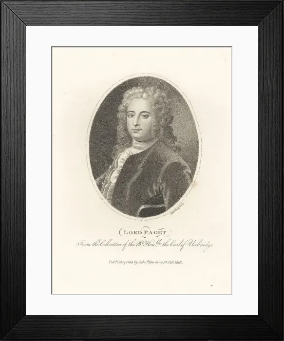 Framed Print : Thomas Catesby, Lord Paget, English writer and politician Framed Print : Thomas Catesby, Lord Paget, English writer and politician