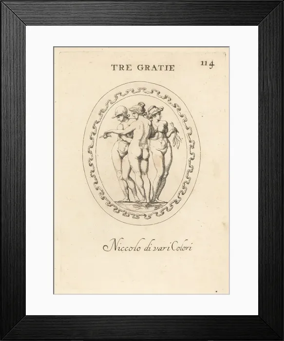 Framed Print : The Three Graces: Pallas Athena, Juno and Venus Framed Print : The Three Graces: Pallas Athena, Juno and Venus