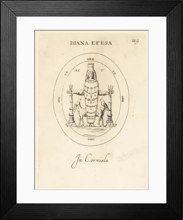 Framed Print : Diana of Ephesus inside a water jug Framed Print : Diana of Ephesus inside a water jug