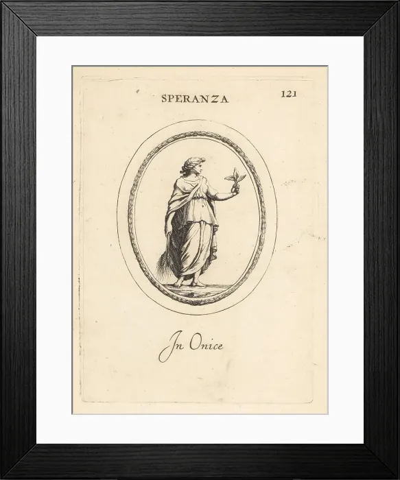 Framed Print : Spes, Roman goddess of Hope, holding ears of wheat Framed Print : Spes, Roman goddess of Hope, holding ears of wheat