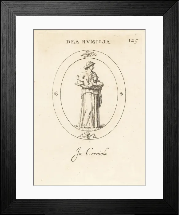 Framed Print : Diva Rumina, Roman goddess of breastfeeding mothers Framed Print : Diva Rumina, Roman goddess of breastfeeding mothers