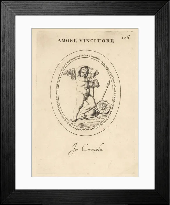 Framed Print : Winged figure of Amor Victorious Framed Print : Winged figure of Amor Victorious