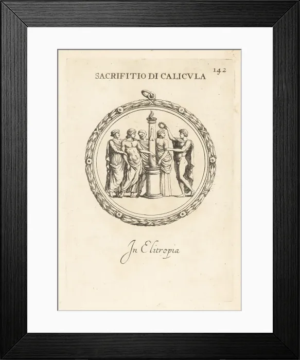 Framed Print : Sacrifice by the Roman emperor Caligula Framed Print : Sacrifice by the Roman emperor Caligula