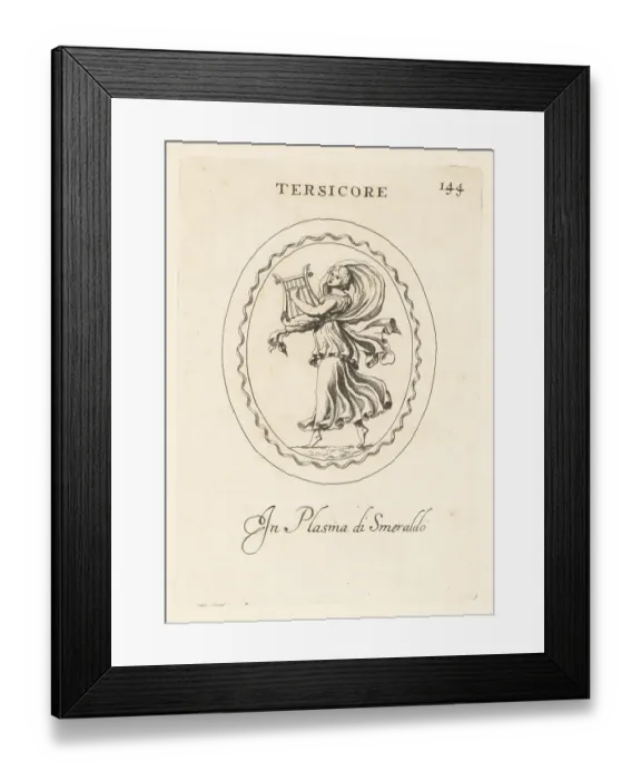 Framed Print : Figure of Erato or Terpsichore, Greek muses Framed Print : Figure of Erato or Terpsichore, Greek muses