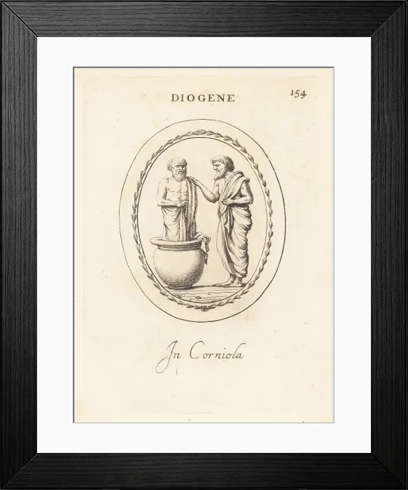 Framed Print : Diogene. In corniola Framed Print : Diogene. In corniola