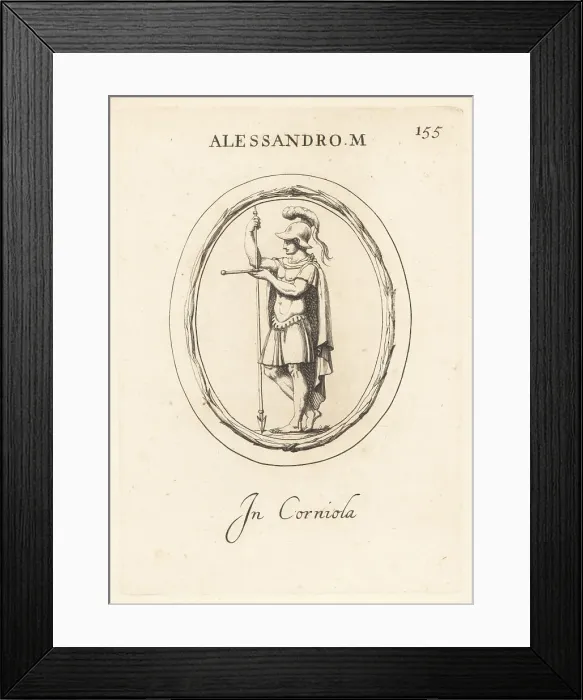 Framed Print : Alexander the Great with spear and sceptre Framed Print : Alexander the Great with spear and sceptre