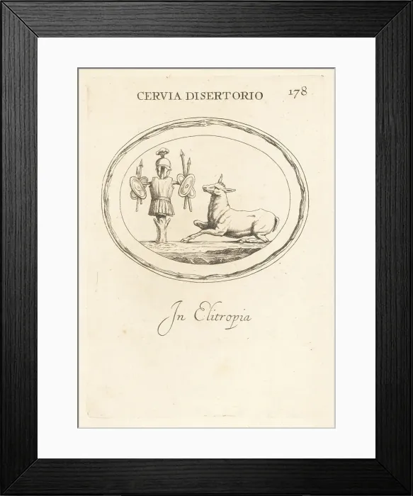 Framed Print : The deer of Quintus Sertorius, Roman general