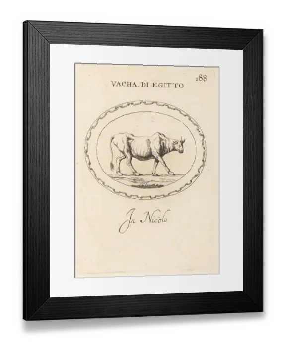 Framed Print : Figure of an Egyptian cow Framed Print : Figure of an Egyptian cow