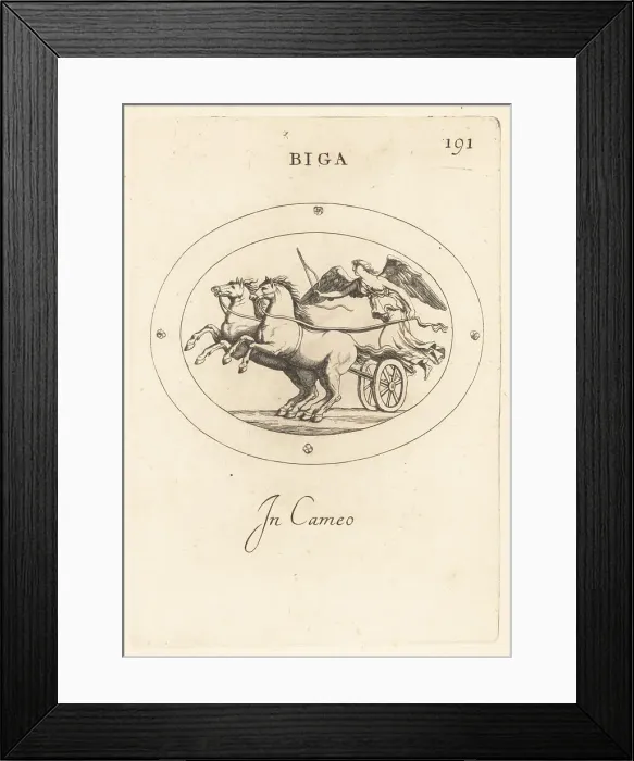 Framed Print : Winged figure of Victoria driving a biga Framed Print : Winged figure of Victoria driving a biga