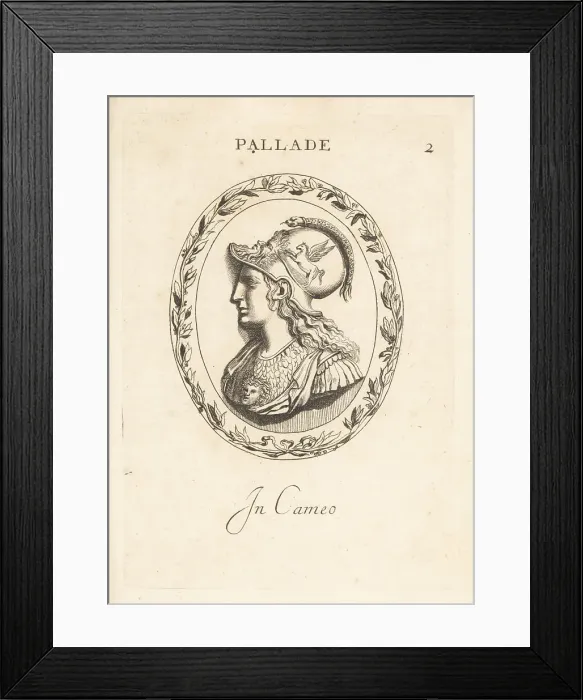 Framed Print : Athena or Pallas, Greek goddess of wisdom and warfare Framed Print : Athena or Pallas, Greek goddess of wisdom and warfare