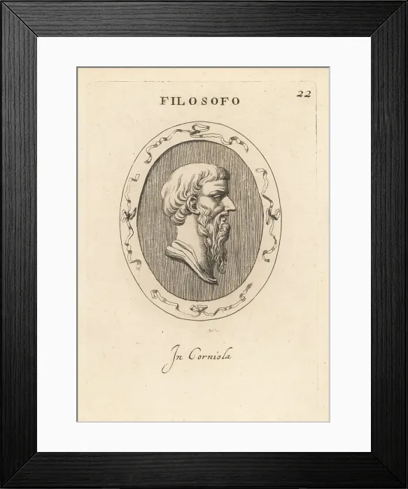Framed Print : Unknown ancient Greek philosopher with beard Framed Print : Unknown ancient Greek philosopher with beard
