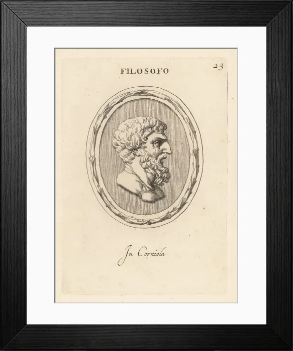 Framed Print : Unknown ancient Greek philosopher with beard Framed Print : Unknown ancient Greek philosopher with beard