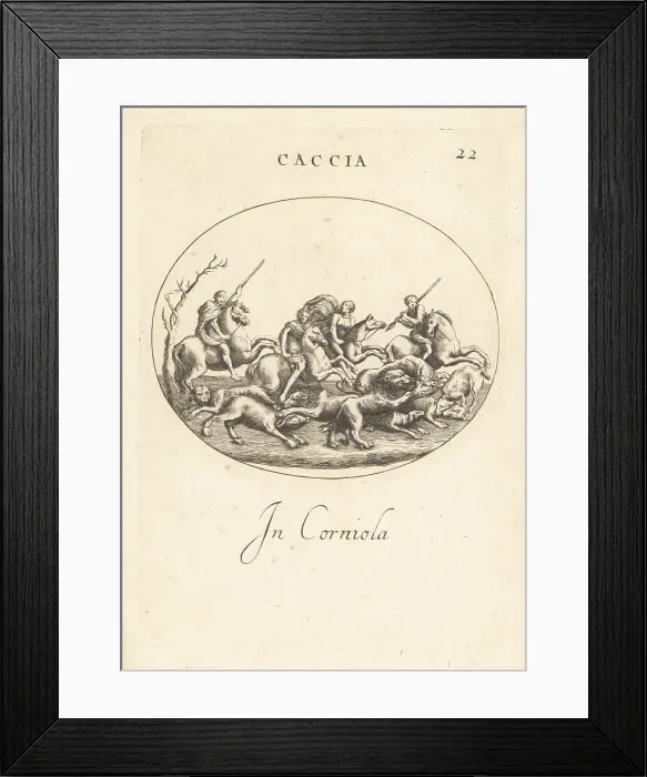 Framed Print : Exotic hunting spectacle from the Roman Circus Framed Print : Exotic hunting spectacle from the Roman Circus