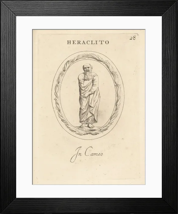 Framed Print : Heraclitus of Ephesus, ancient Greek philosopher Framed Print : Heraclitus of Ephesus, ancient Greek philosopher