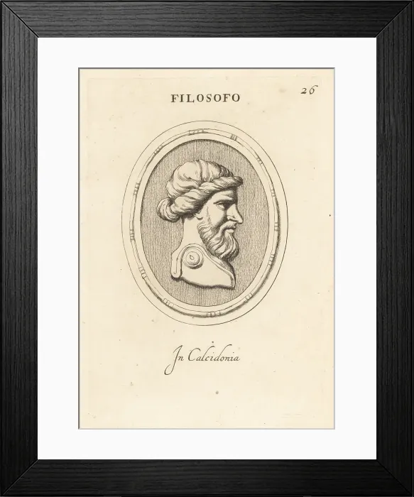 Framed Print : Bust of an unknown Classical bearded philosopher Framed Print : Bust of an unknown Classical bearded philosopher