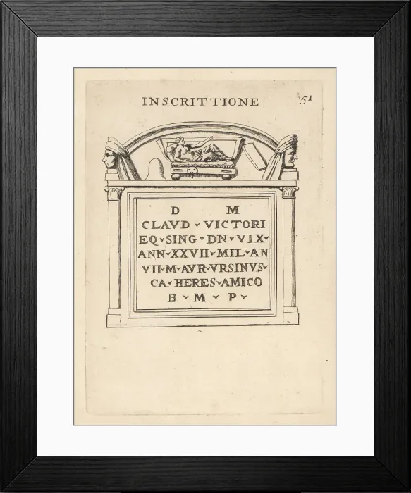 Framed Print : Ancient Latin inscription in marble Framed Print : Ancient Latin inscription in marble
