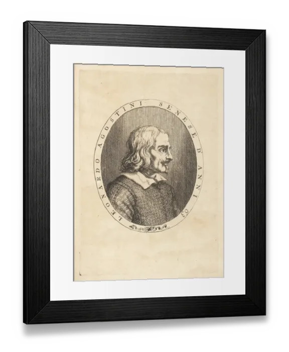 Framed Print : Self-portrait of Leonardo Agostini at age 63 Framed Print : Self-portrait of Leonardo Agostini at age 63