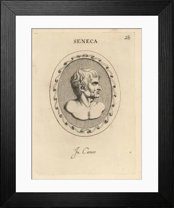 Framed Print : Bust of Seneca, Roman Stoic philosopher Framed Print : Bust of Seneca, Roman Stoic philosopher
