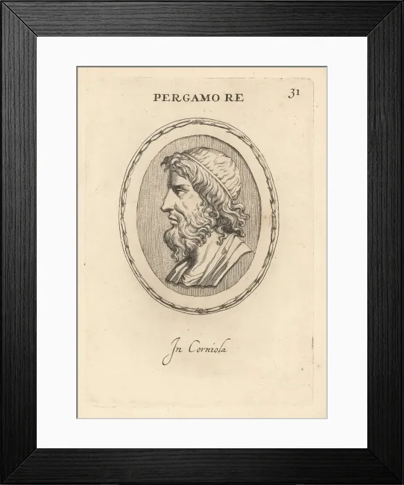 Framed Print : Bust of King Pergamon, Attalid kingdom Framed Print : Bust of King Pergamon, Attalid kingdom