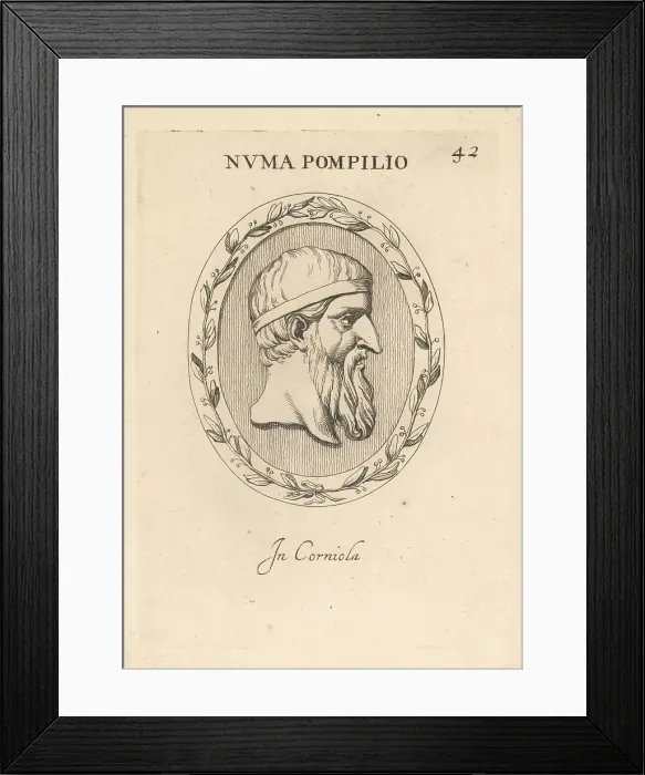 Framed Print : Bust of Numa Pompilius, legendary second king of Rome Framed Print : Bust of Numa Pompilius, legendary second king of Rome