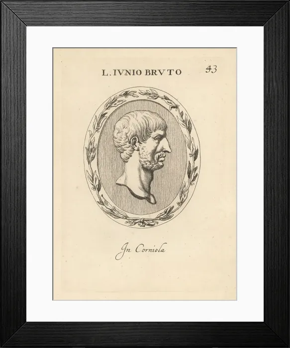Framed Print : Bust of Lucius Junius Brutus, semi-legendary first Consul Framed Print : Bust of Lucius Junius Brutus, semi-legendary first Consul