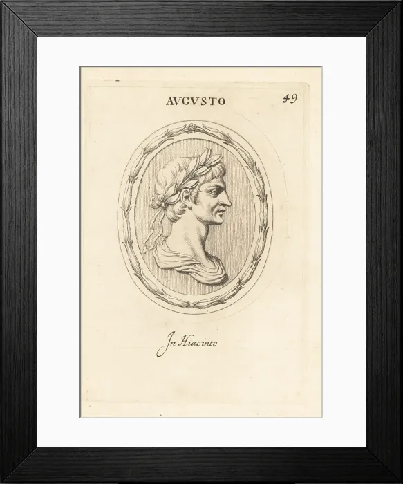 Framed Print : Bust of Caesar Augustus or Octavian, first Roman Emperor Framed Print : Bust of Caesar Augustus or Octavian, first Roman Emperor