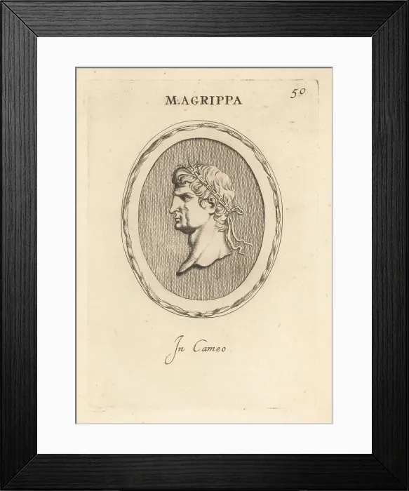 Framed Print : Bust of Marcus Vipsanius Agrippa, Roman general Framed Print : Bust of Marcus Vipsanius Agrippa, Roman general