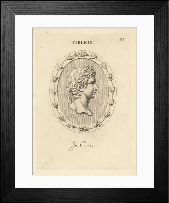 Framed Print : Bust of Tiberius Caesar Augustus, second Roman emperor Framed Print : Bust of Tiberius Caesar Augustus, second Roman emperor