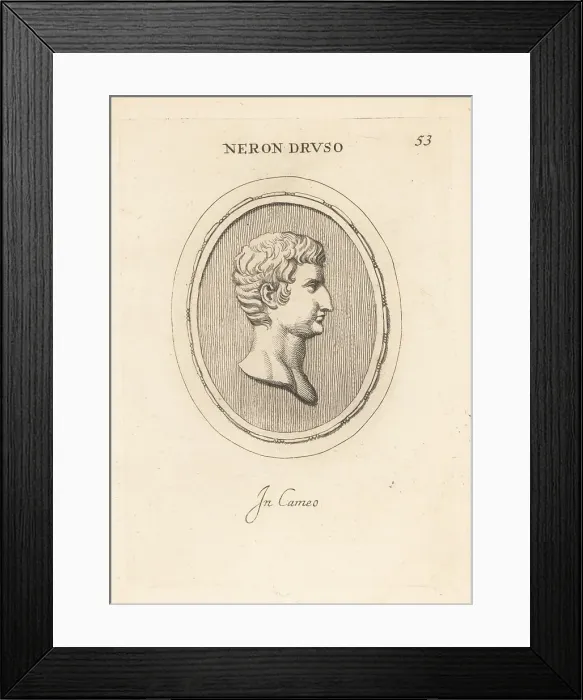 Framed Print : Bust of Nero Claudius Drusus, Roman emperor Framed Print : Bust of Nero Claudius Drusus, Roman emperor