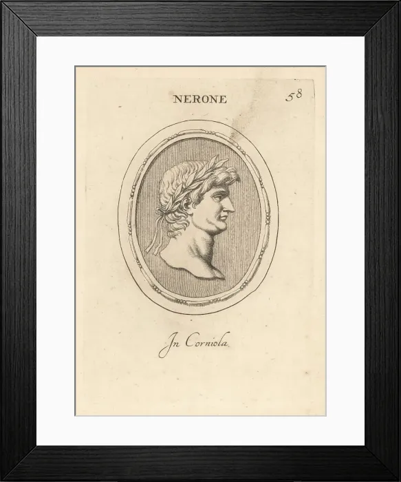 Framed Print : Bust of Nero, Roman Emperor Framed Print : Bust of Nero, Roman Emperor