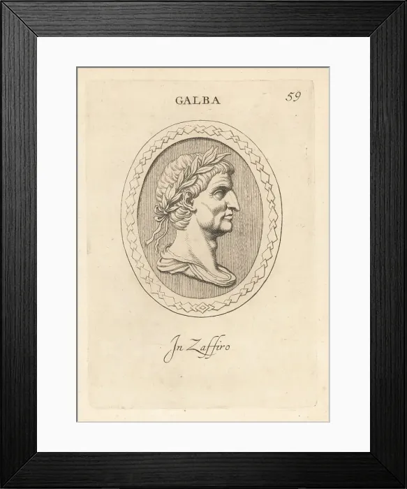 Framed Print : Bust of Galba, Roman Emperor Framed Print : Bust of Galba, Roman Emperor