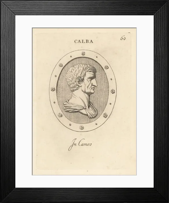 Framed Print : Bust of Galba, Roman Emperor Framed Print : Bust of Galba, Roman Emperor