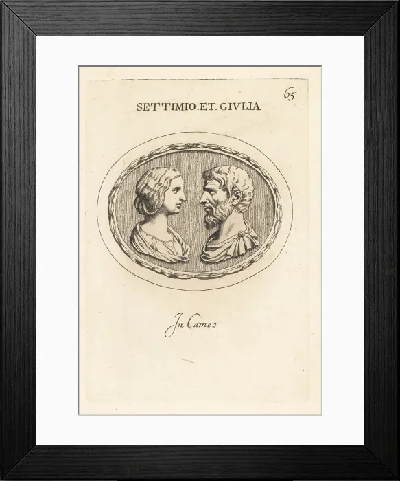 Framed Print : Bust of Lucius Septimius Severus and Julia Domna Framed Print : Bust of Lucius Septimius Severus and Julia Domna