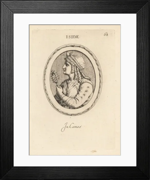 Framed Print : Bust of the ancient Egyptian goddess Isis Framed Print : Bust of the ancient Egyptian goddess Isis