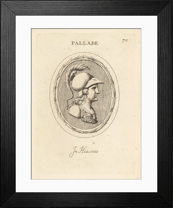 Framed Print : Bust of Pallas, daughter of Triton Framed Print : Bust of Pallas, daughter of Triton
