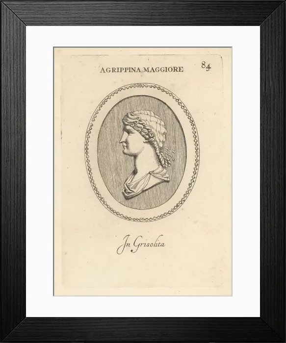 Framed Print : Bust of Agrippina the Elder, wife of Germanicus Julius Caesar Framed Print : Bust of Agrippina the Elder, wife of Germanicus Julius Caesar