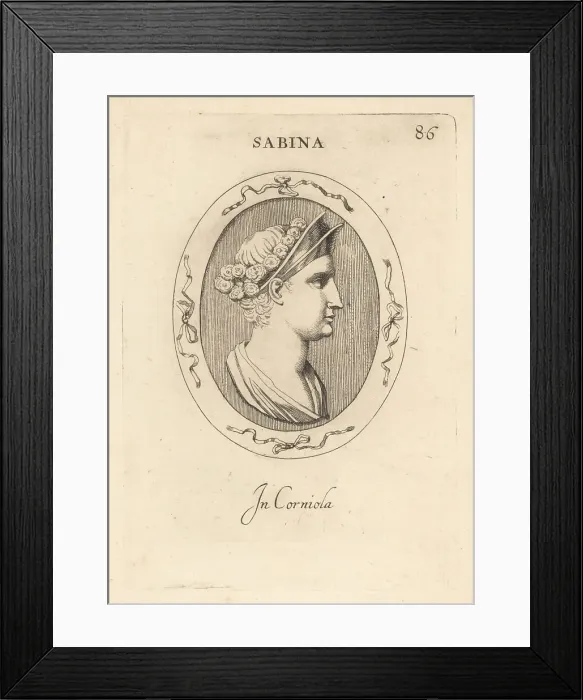 Framed Print : Bust of Vibia Sabina, Roman Empress Framed Print : Bust of Vibia Sabina, Roman Empress
