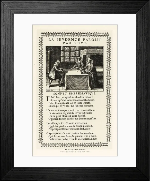Framed Print : Aristocrats playing the game of bagatelle, 17th century Framed Print : Aristocrats playing the game of bagatelle, 17th century
