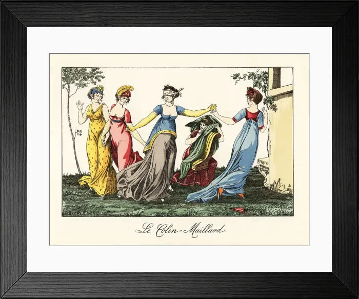 Framed Print : Merveilleuses playing the game of blind man's buff Framed Print : Merveilleuses playing the game of blind man's buff