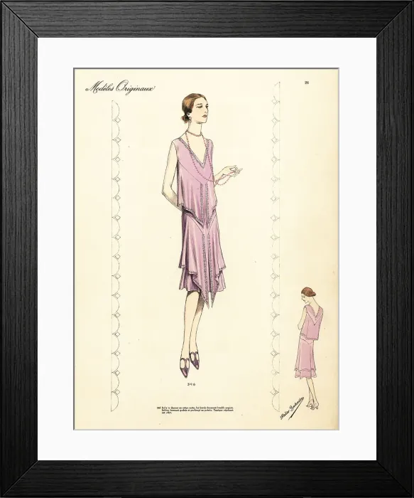 Framed Print : Dancing frock of lilac crepe satin Framed Print : Dancing frock of lilac crepe satin
