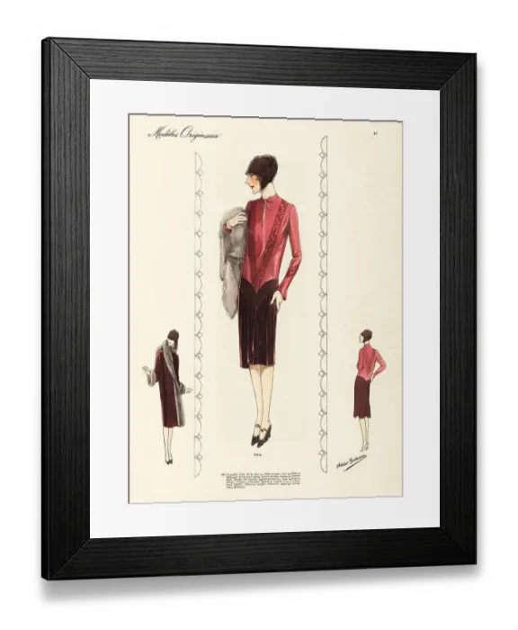 Framed Print : Dress with crepe roma top and velvet chiffon skirt Framed Print : Dress with crepe roma top and velvet chiffon skirt