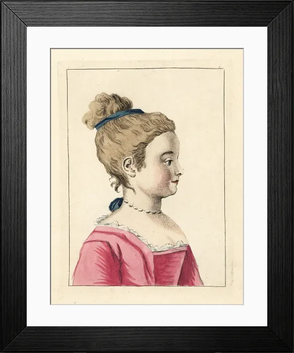 Framed Print : Figure of a young woman from a painting by old master Framed Print : Figure of a young woman from a painting by old master