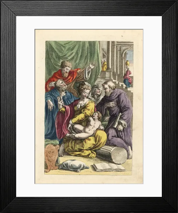 Framed Print : The Virgin Mary presenting the infant Jesus in the temple Framed Print : The Virgin Mary presenting the infant Jesus in the temple